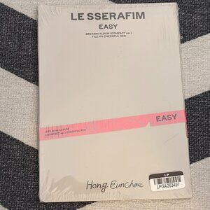 NWT LE SSERAFIM EASY3rd Mini Album, Compact Ver. Cheerful Red, Hong Eunchae